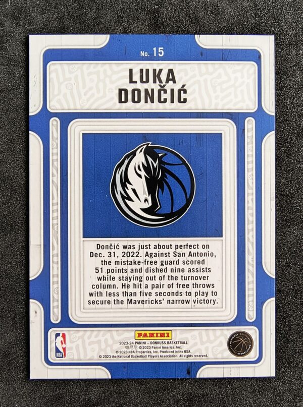 2023-24 Panini Donruss Hardwood Masters Luka Doncic #15