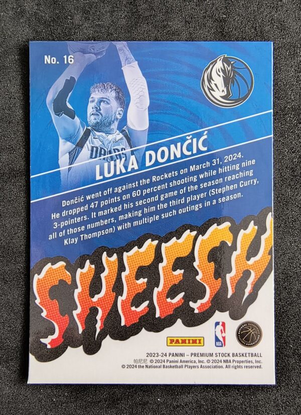 2023-24 Panini Hoops Premium Stock Sheesh Luka Doncic #16