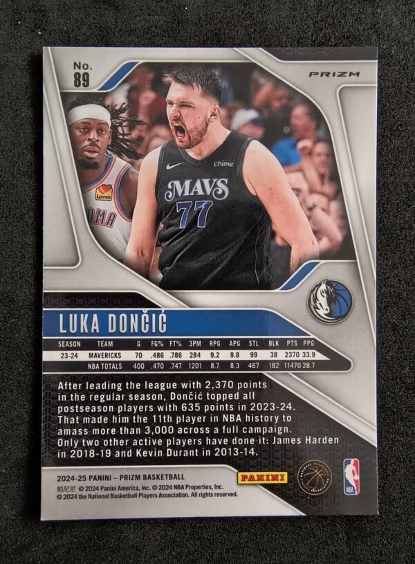 2024-25 Panini Prizm Luka Doncic #89 Green Ice