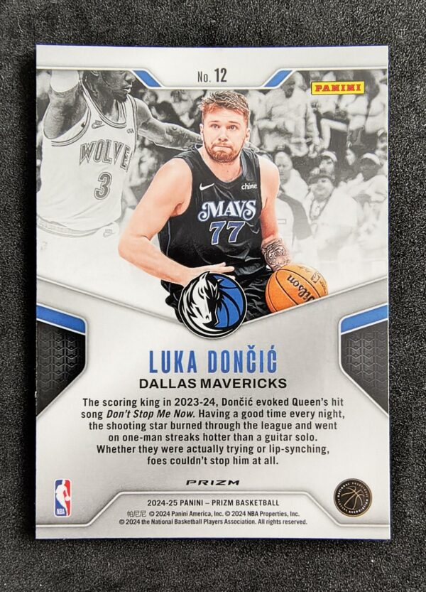 2024-25 Panini Prizm Dominance Luka Doncic #12 Green