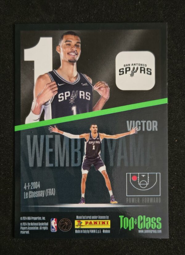 2023-24 Panini Top Class Holo Giants Victor Wembanyama RC