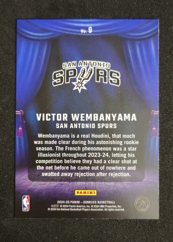 2024-25 Panini Donruss Magicians Victor Wembanyama #9