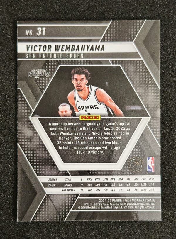 2024-25 Panini Mosaic Victor Wembanyama #31