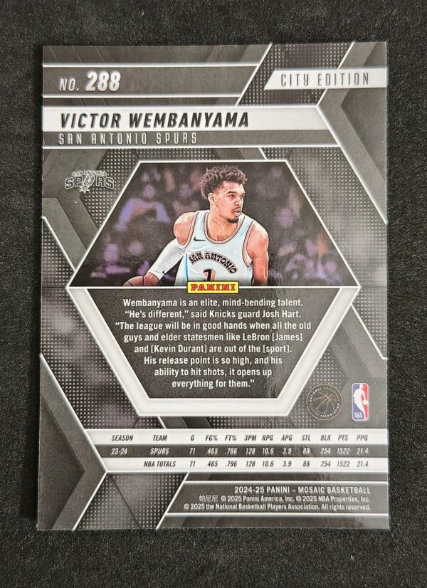 2024-25 Panini Mosaic City Edition Victor Wembanyama #288
