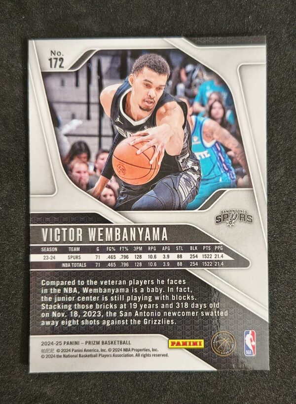2024-25 Panini Prizm Victor Wembanyama #172