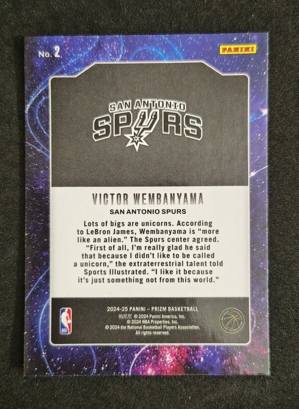 2024-25 Panini Prizm Deep Space Victor Wembanyama #2
