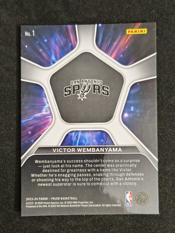 2023-24 Panini Prizm Deep Space Victor Wembanyama #1 RC