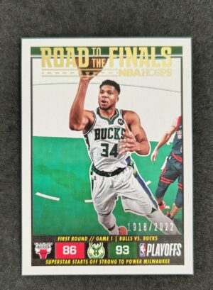 2022-23 Panini Hoops Road to the Finals Giannis Antetokounmpo #7 1918/2022