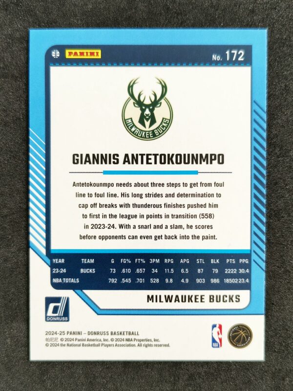 2024-25 Panini Donruss Giannis Antetokounmpo #172 Winter