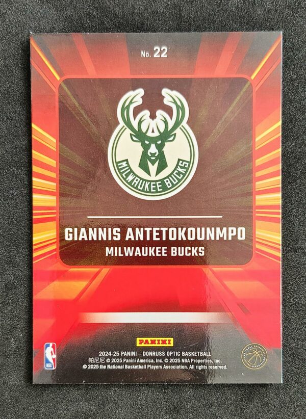 2024-25 Panini Optic Express Lane Giannis Antetokounmpo #22