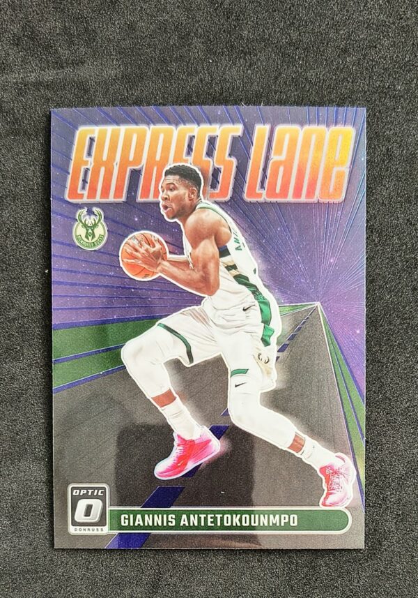 2023-24 Panini Optic Express Lane Giannis Antetokounmpo #23 Purple