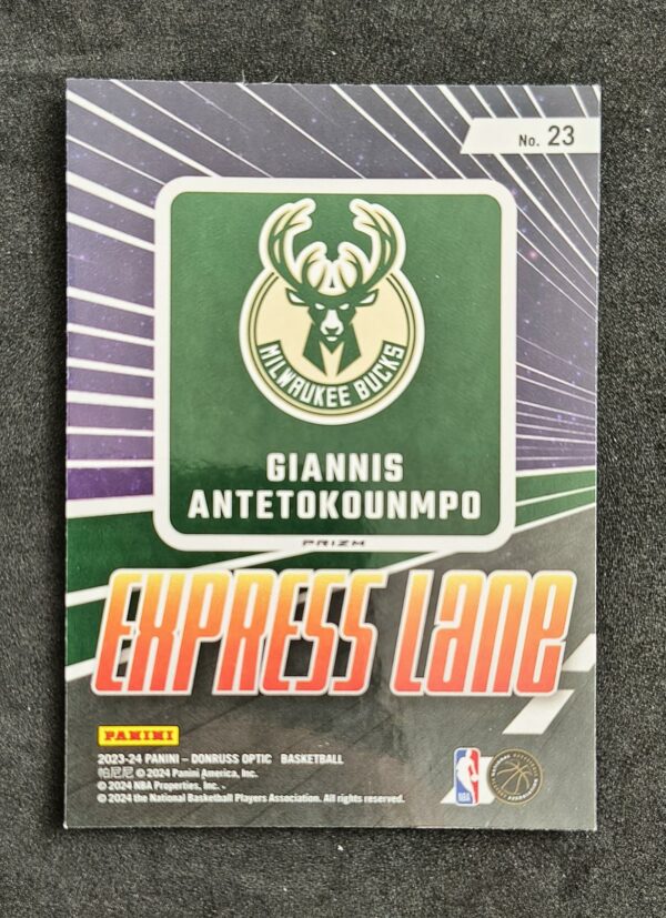 2023-24 Panini Optic Express Lane Giannis Antetokounmpo #23 Purple