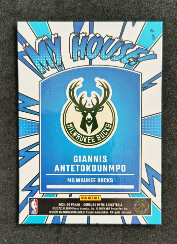 2024-25 Panini Optic My House Giannis Antetokounmpo #5