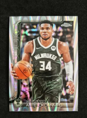 2025-26 Topps Chrome Giannis Antetokounmpo #137 Ray Wave Refractor