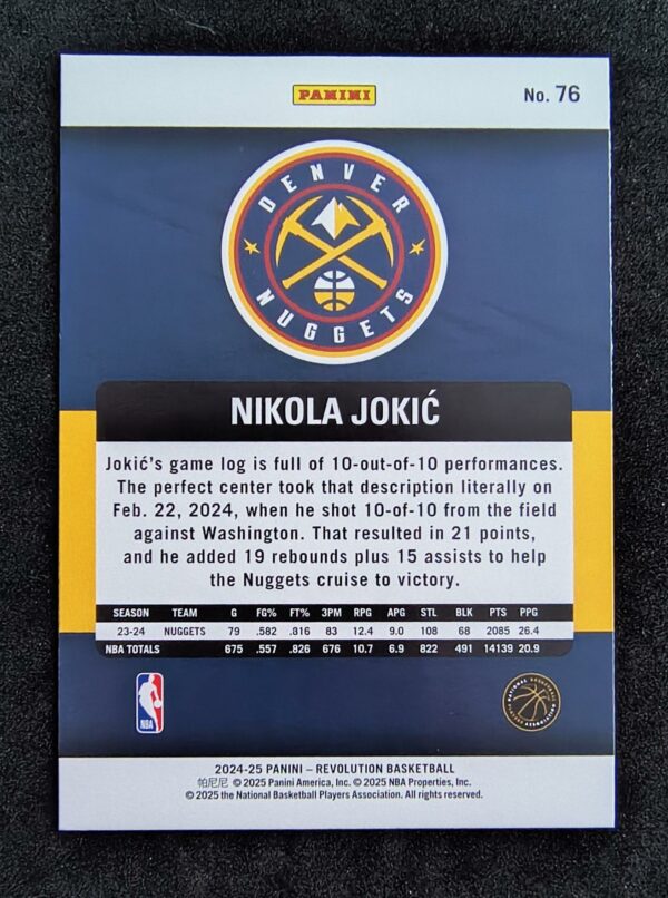 2024-25 Panini Revolution Nikola Jokic #76