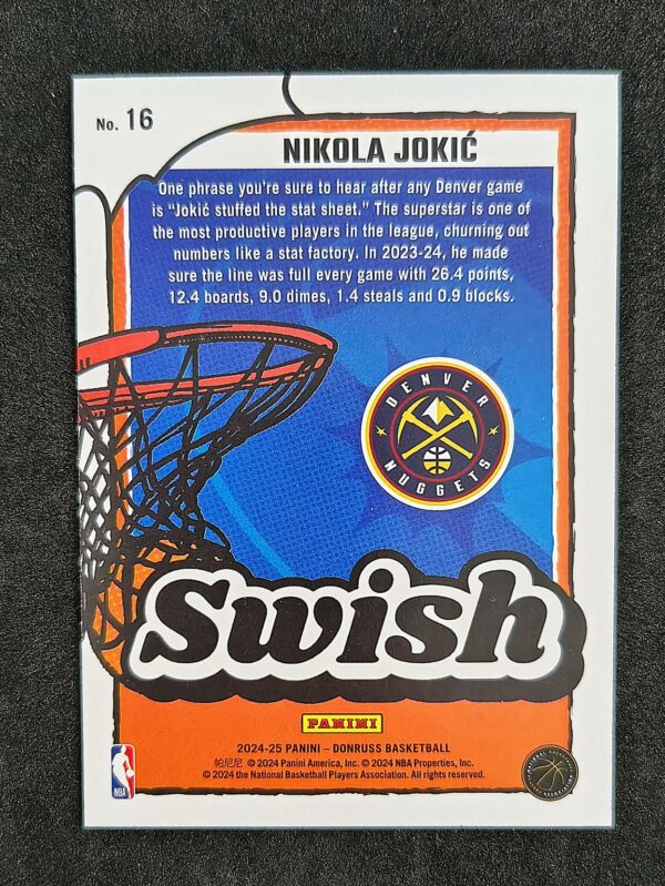 2024-25 Panini Donruss Swish Nikola Jokic #16