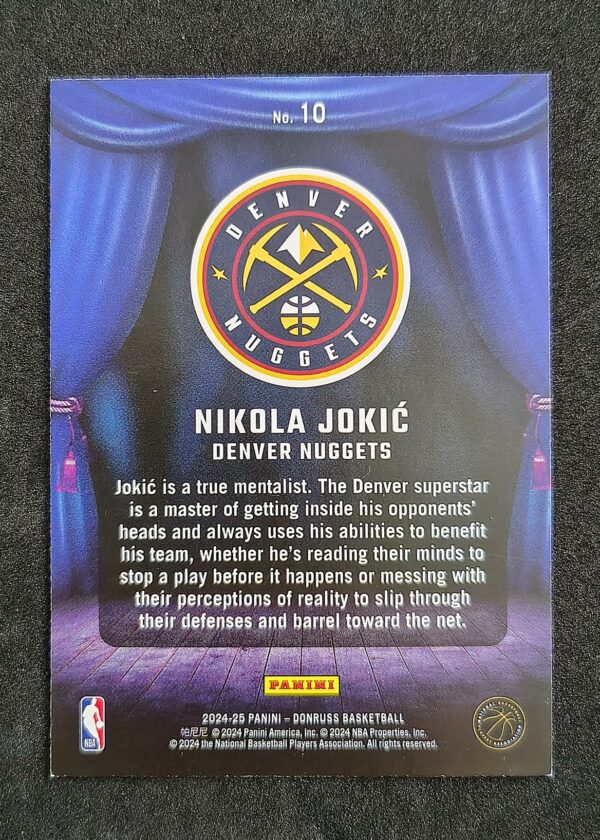 2024-25 Panini Donruss Magicians Nikola Jokic #10