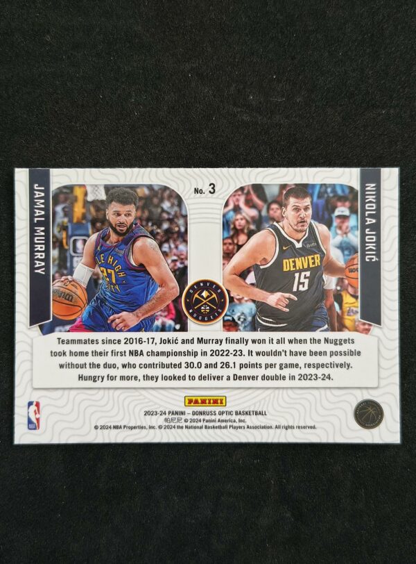 2023-24 Panini Optic Optical Illusions Nikola Jokic Jamal Murray #3