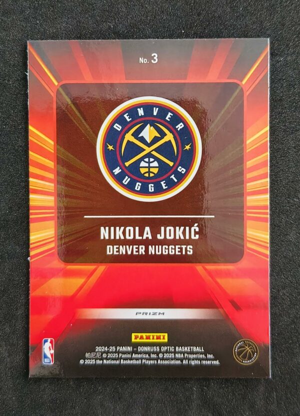 2024-25 Panini Optic Express Lane Nikola Jokic #3 Purple Prizm