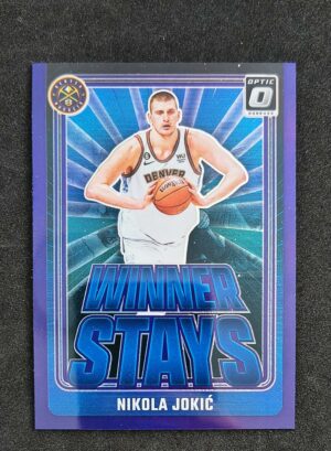 2024-25 Panini Optic Winner Stays Nikola Jokic #6 Purple Prizm