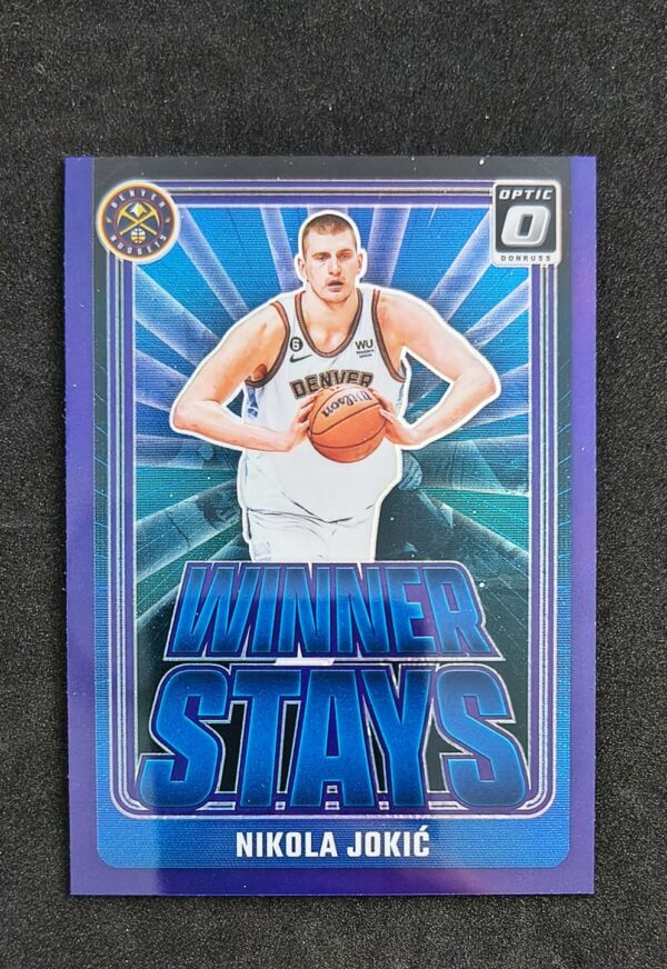 2024-25 Panini Optic Winner Stays Nikola Jokic #6 Purple Prizm