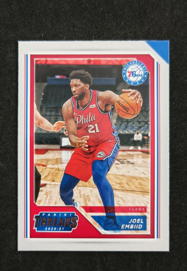 2020-21 Panini Chronicles Threads Joel Embiid #90