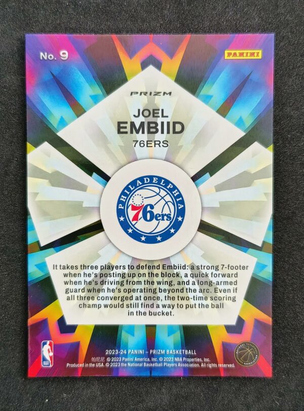 2023-24 Panini Prizm Kaleidoscopic Joel Embiid #29 Fast Break
