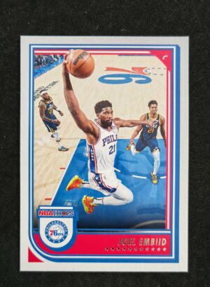 2022-23 Panini Hoops Joel Embiid #30 Red Back