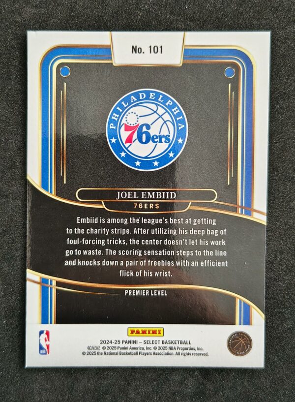 2024-25  Panini Select Joel Embiid #101 Premier Level