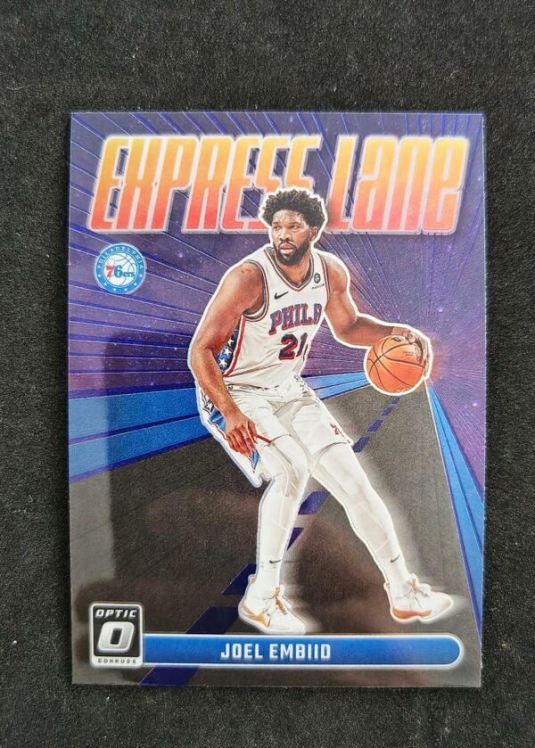 2023-24 Panini Optic Express Lane Joel Embiid #21 Purple