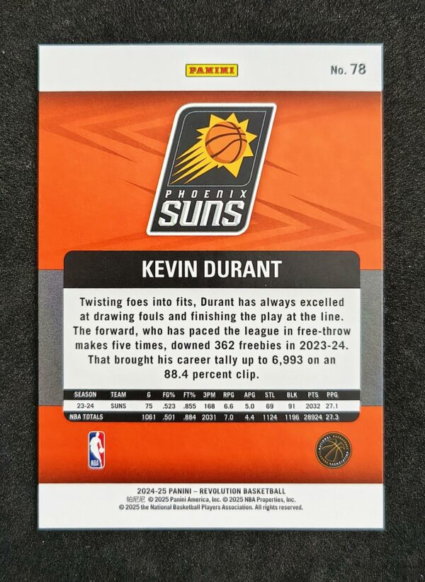 2024-25 Panini Revolution Kevin Durant #78