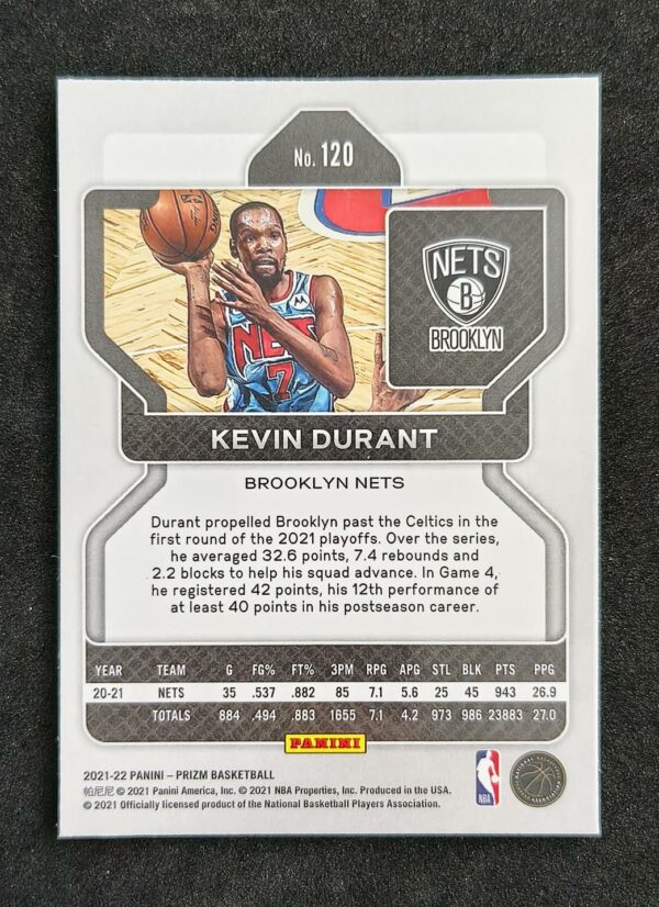 2021-22 Panini Prizm Kevin Durant #120