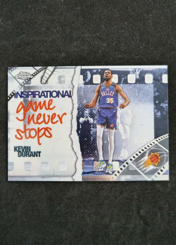 2025-26 Topps Chrome Inspirational Game Never Stops Kevin Durant