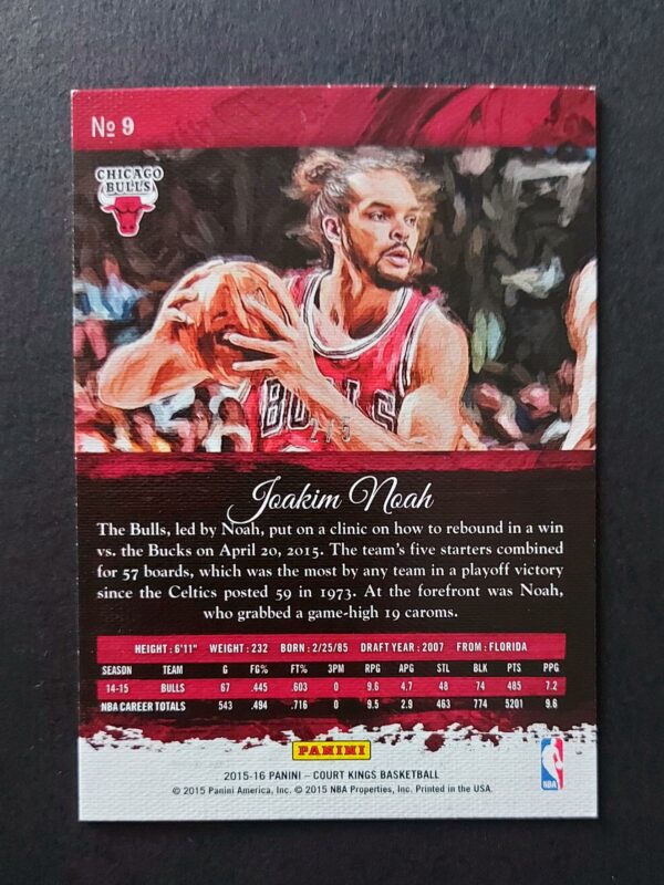 2015-16 Panini Court Kings 2016 National Joakim Noah 2/5 #9