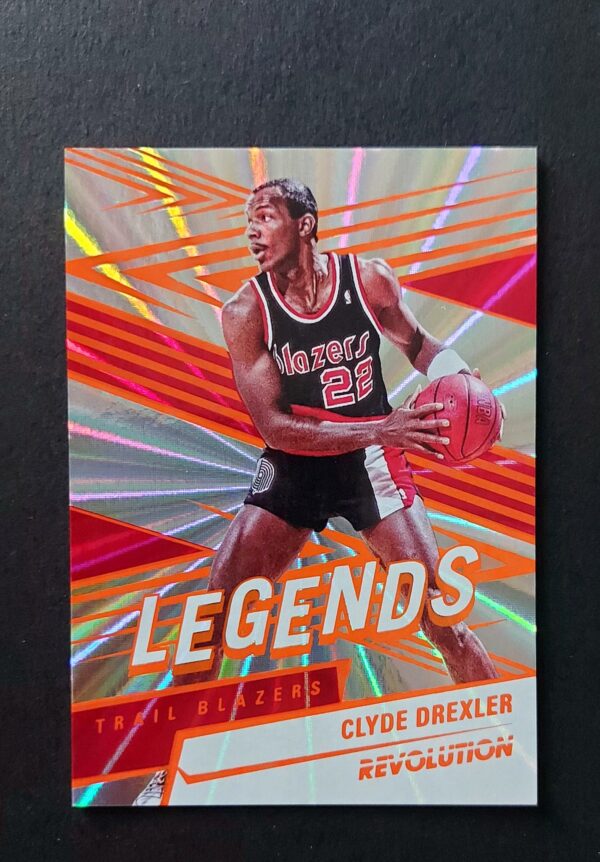 2024-25 Panini Revolution Legends Clyde Drexler #175 62/75 Sunburst