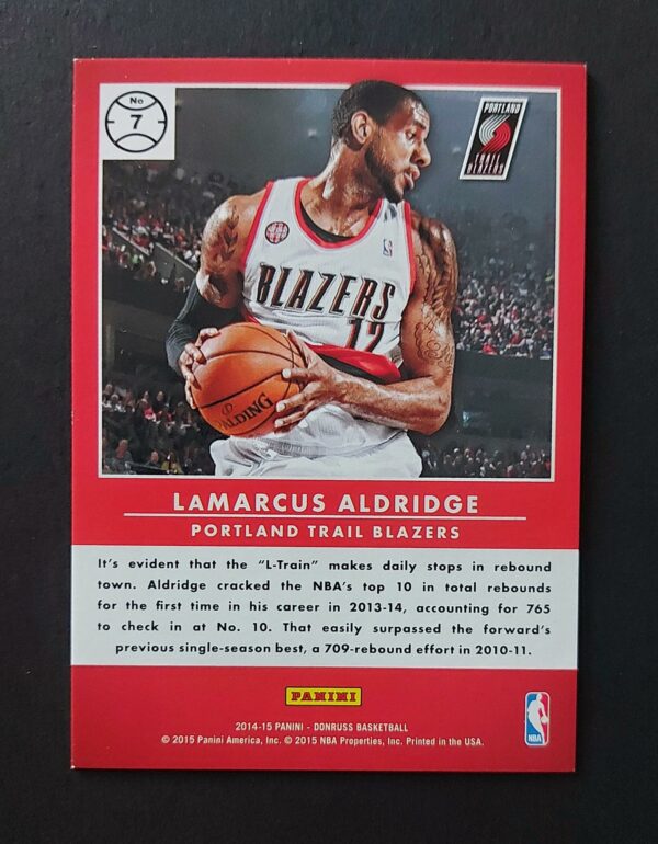 2014-15 Panini Donruss Production Line Lamarcus Aldridge #7 119/166