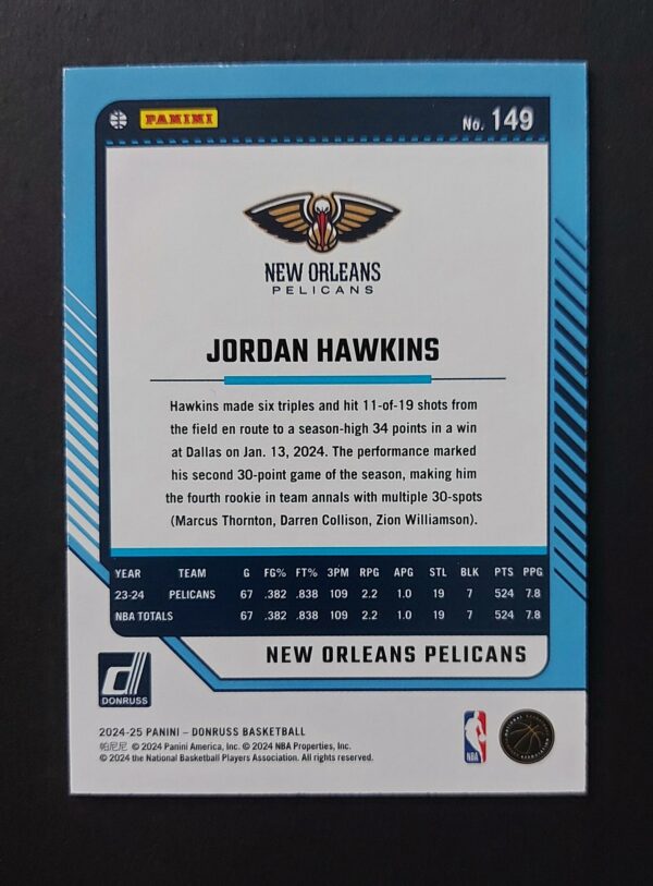 2024-25 Panini Donruss Jordan Hawkins #149 150/199