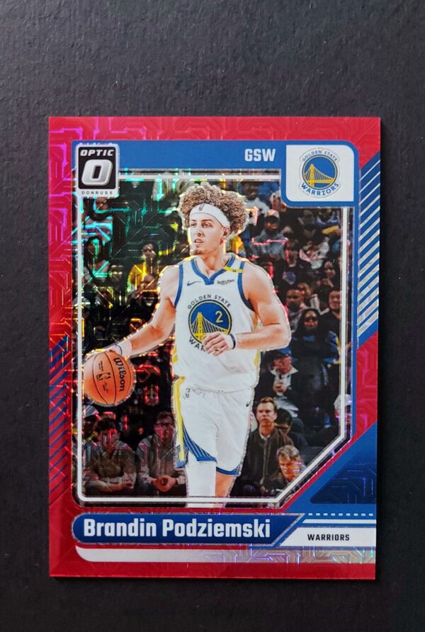 2024-25 Panini Optic Brandin Podziemski #36 01/88