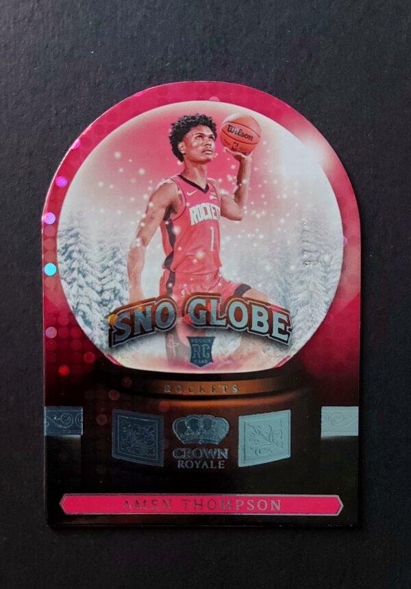 2023-24 Panini Crown Royale Sno Globe Amen Thompson #9 37/75 RC