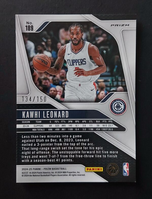 2024-25 Panini Prizm Kawhi Leonard #189 134/150 Pandora
