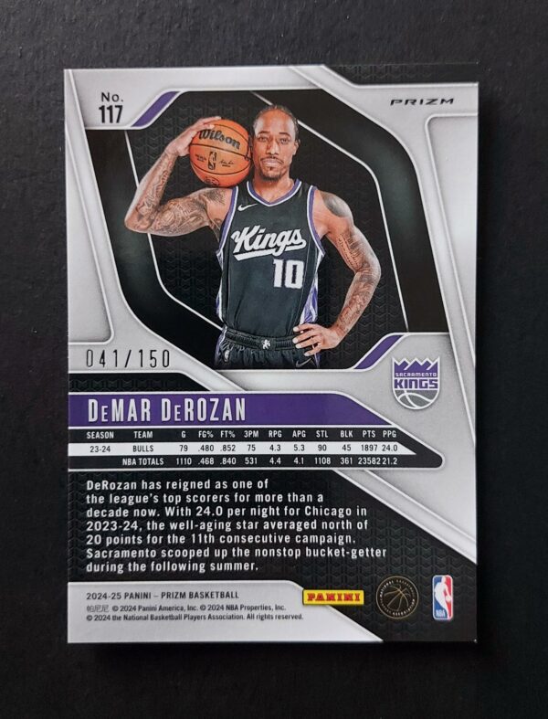 2024-25 Panini Prizm DeMar Derozan #117 041/150 Pandora