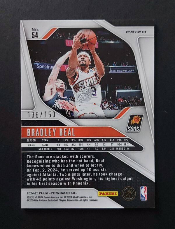 2024-25 Panini Prizm Bradley Beal #54 136/150 Pandora