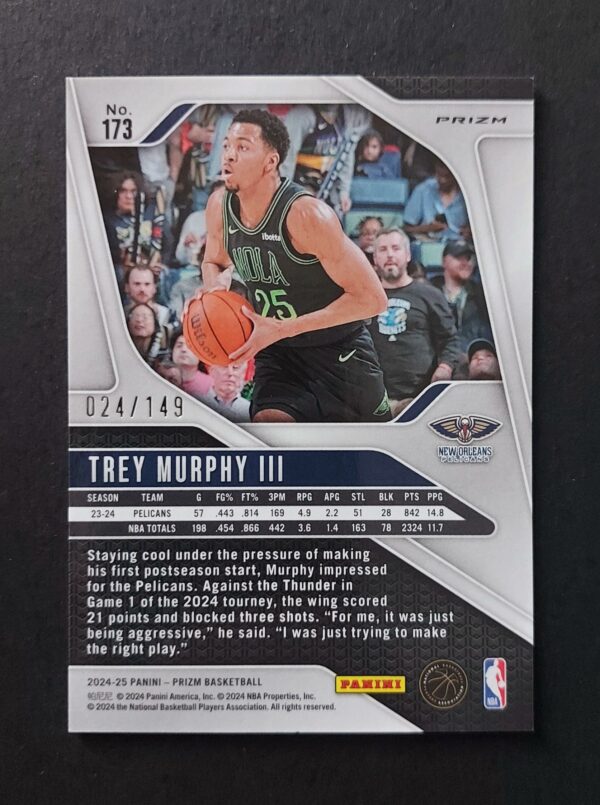 2024-25 Panini Prizm Trey Murphy III #173 024/149