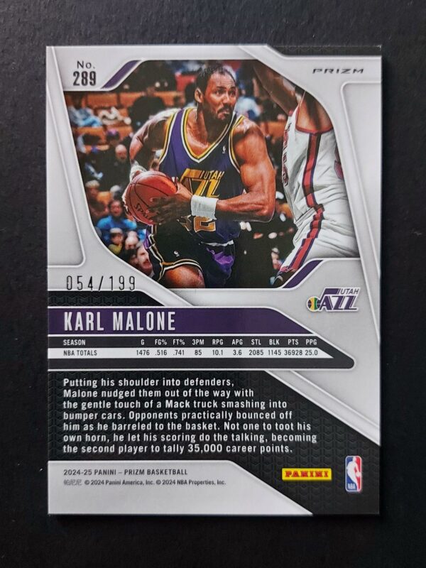 2024-25 Panini Prizm Karl Malone #289 054/199