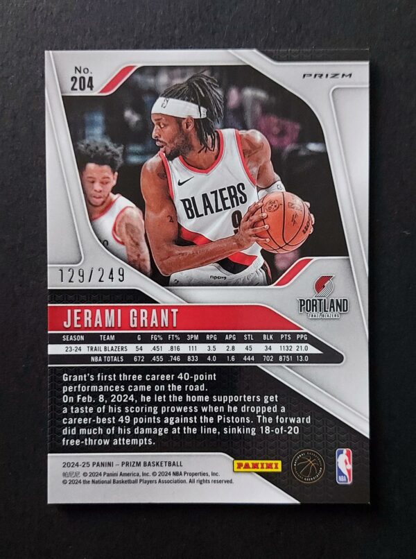 2024-25 Panini Prizm Jerami Grant #204 129/249