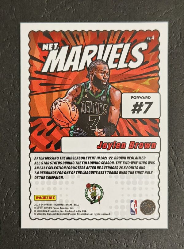 2023-24 Panini Donruss Net Marvels Jaylen Brown #4