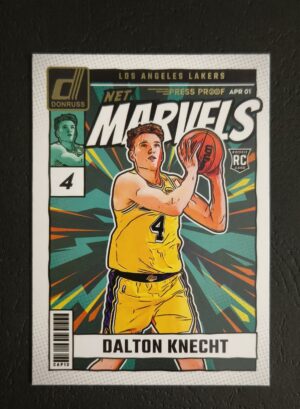 2024-25 Panini Donruss Net Marvels Dalton Knecht #3 RC Gold Pressproof
