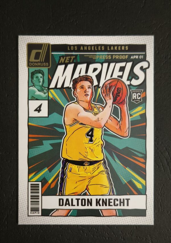 2024-25 Panini Donruss Net Marvels Dalton Knecht #3 RC Gold Pressproof