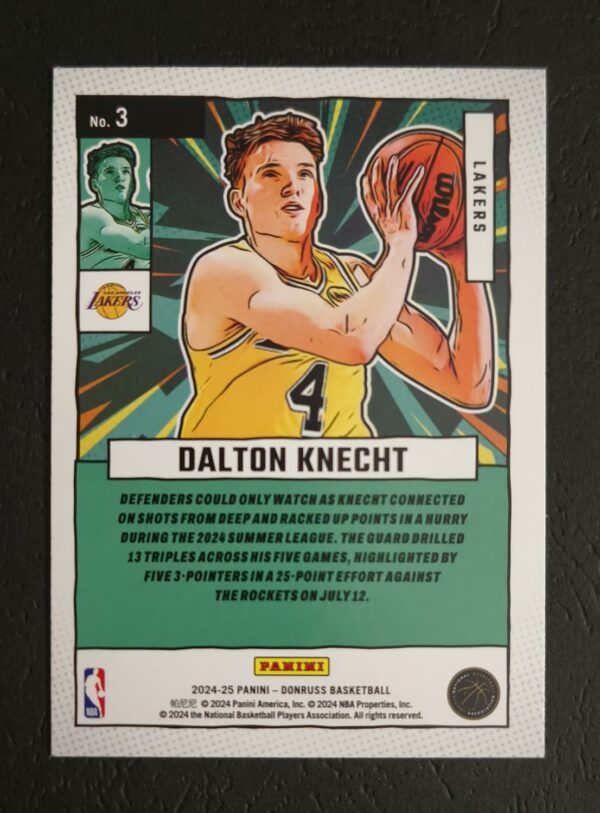2024-25 Panini Donruss Net Marvels Dalton Knecht #3 RC Gold Pressproof