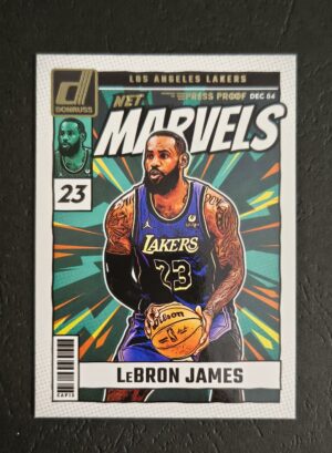 2024-25 Panini Donruss Net Marvels Lebron James #13 Gold Pressproof